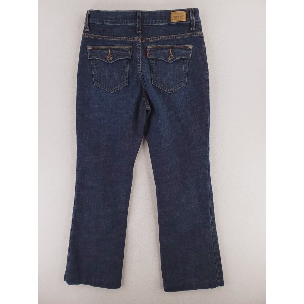 Levis 512 Jeans Womens 8 Short Perfectly Slimming Bootcut Flap Pocket Stretch - Picture 4 of 14